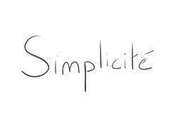 la simplicité